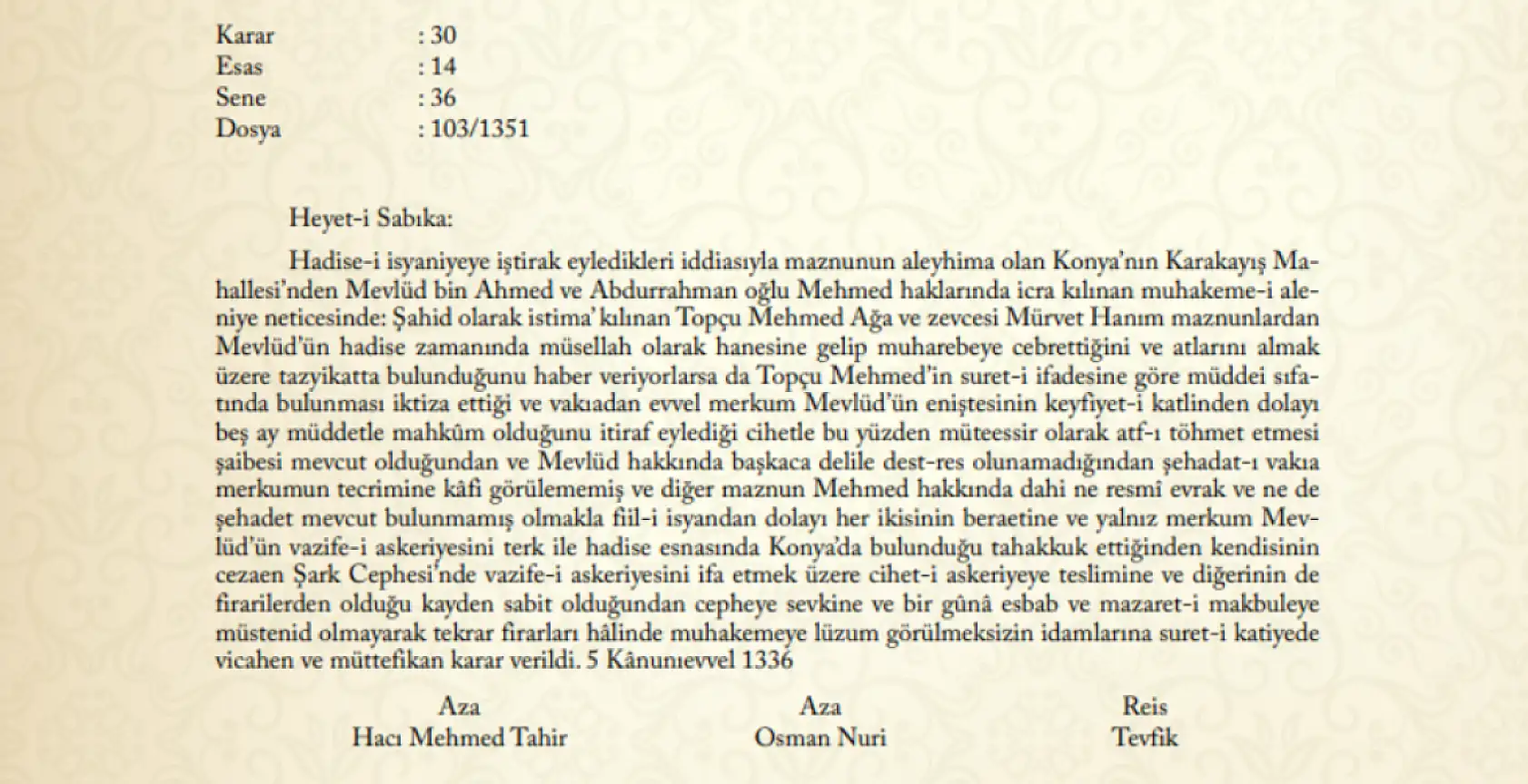 Konya'da sonu darağacında biten hayatlar