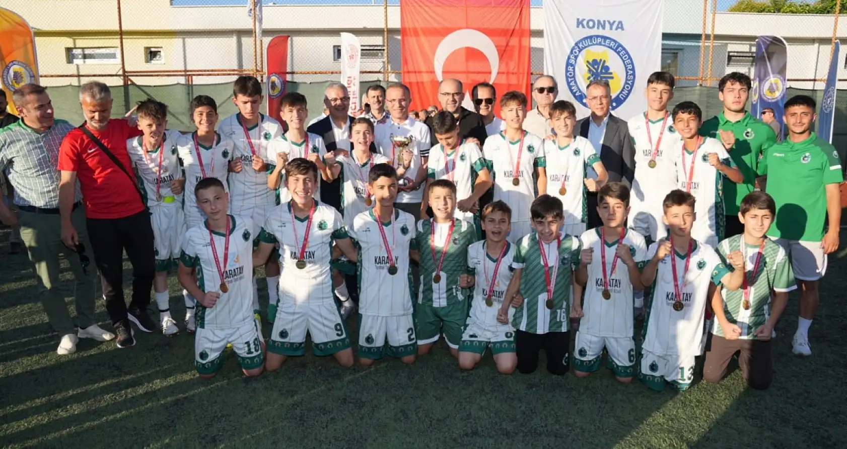 Konya'da U11, U12 ve U13 futbol ligleri şenlik havasında sona erdi: 145 Takım, 528 Maç, 3 Şampiyon