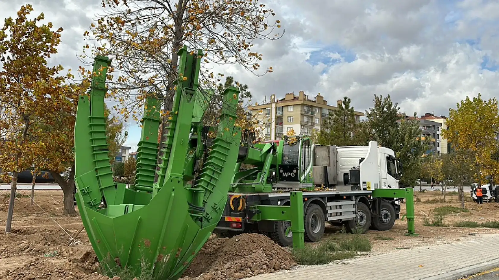 Konya'da sökülen ağaçlar yeniden hayat buluyor: 'Doğaya ve yeşile duyarlı davranıyoruz'