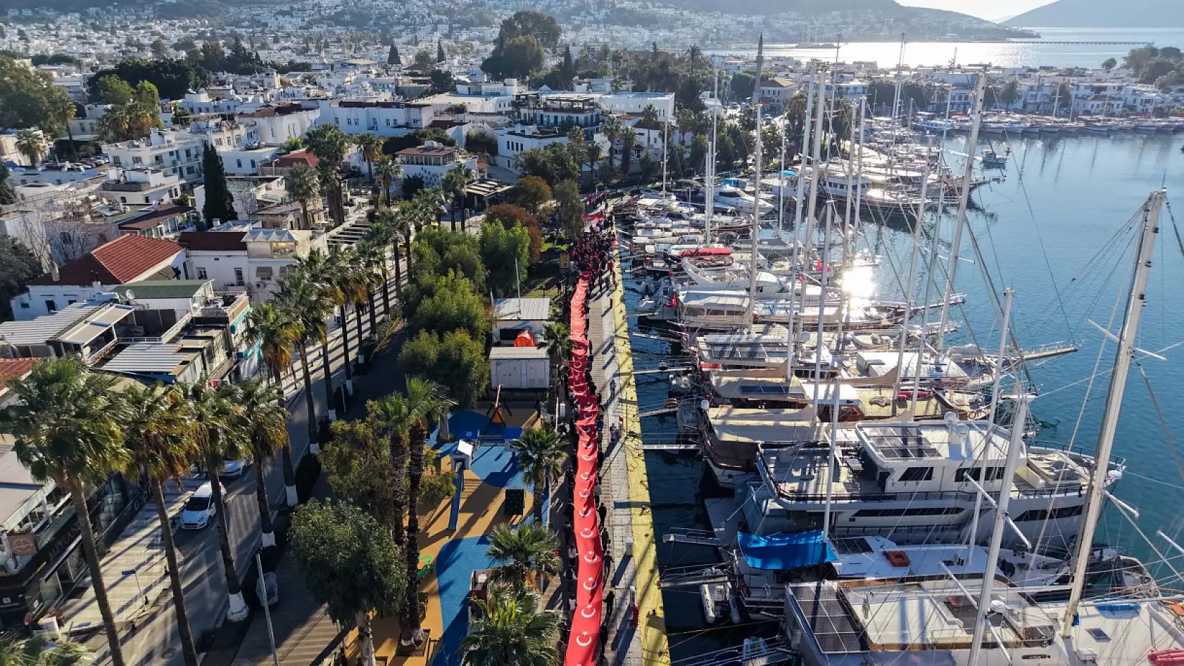 Sarıkamış şehitleri 120 metrelik ay yıldızlı bayrakla anıldı