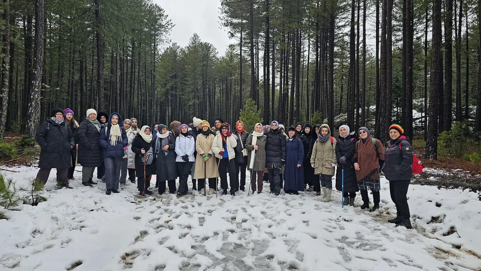 Konya'da kadınlara özel doğa yürüyüşü büyük ilgi gördü