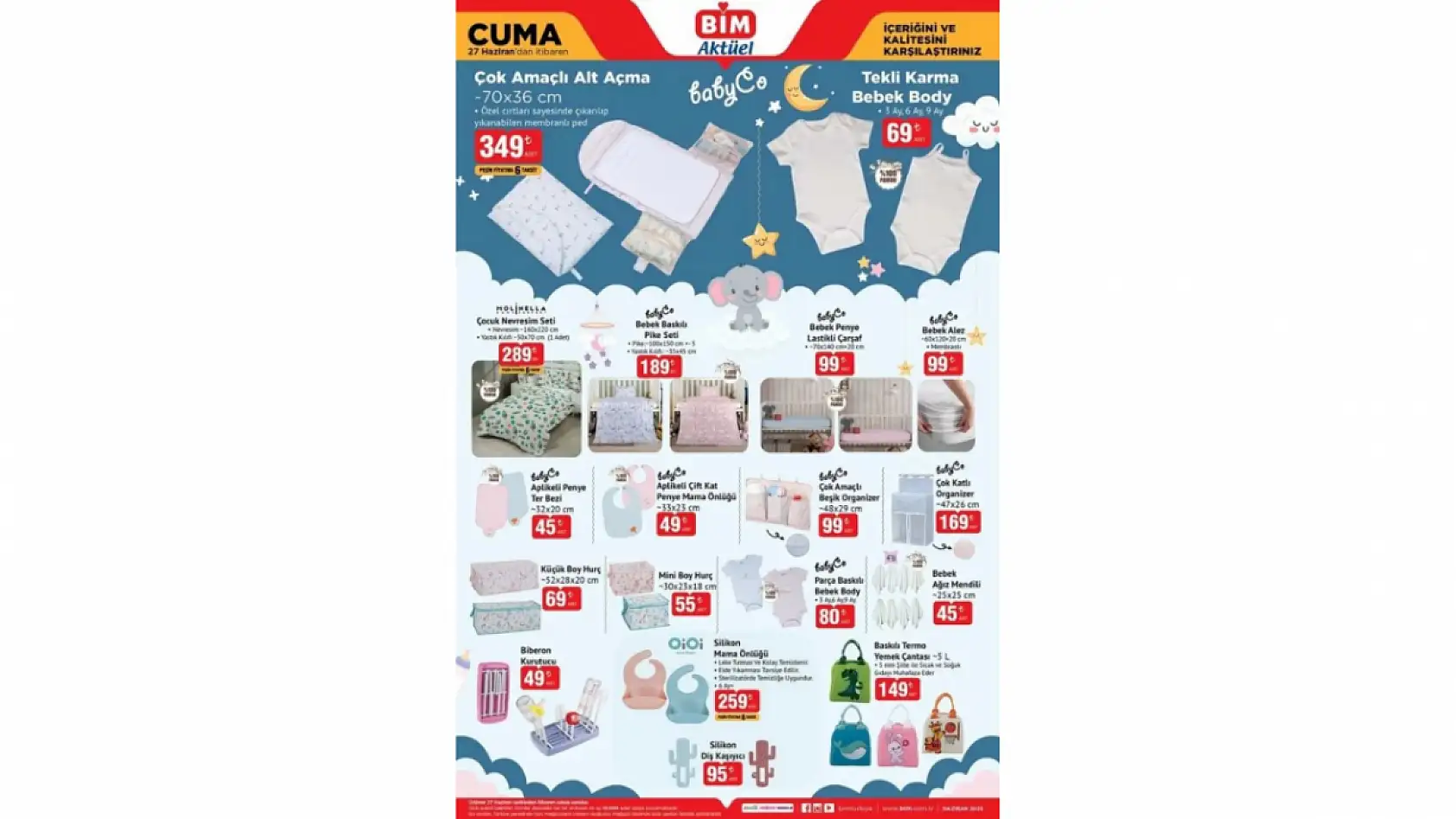 BİM 27 Haziran Aktüel Kataloğu Yayınlandı! BİM 27 Haziran indirimleri neler? BİM'de neler var?