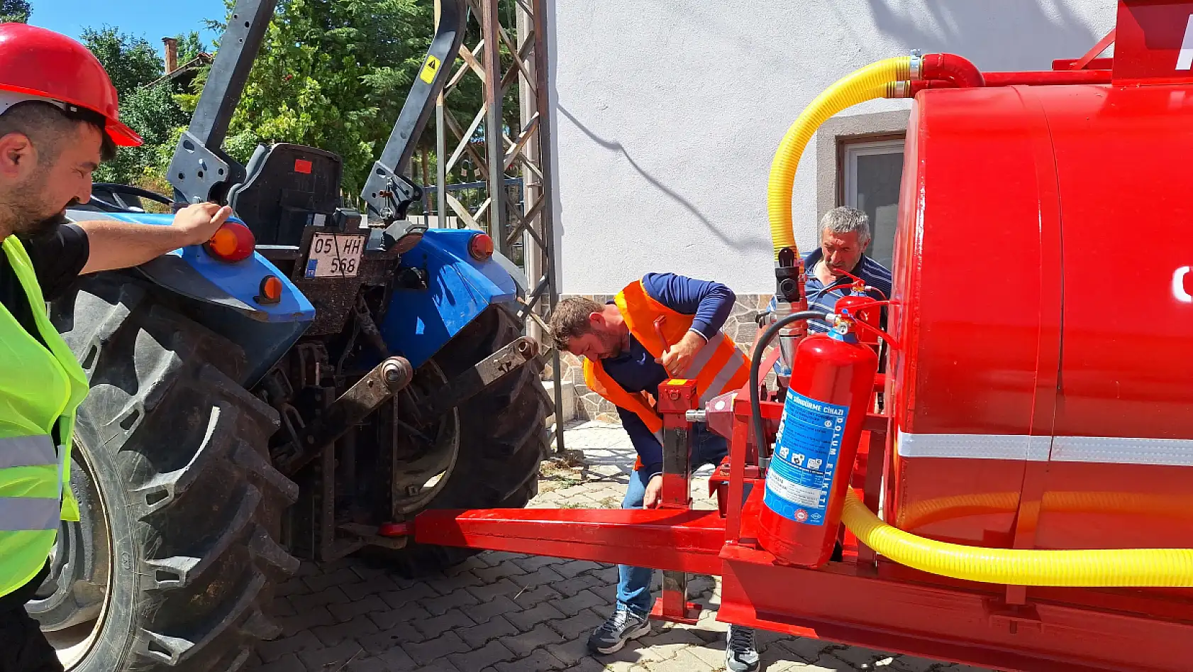 İtfaiye gelmeden alevlere onlar müdahale edecek