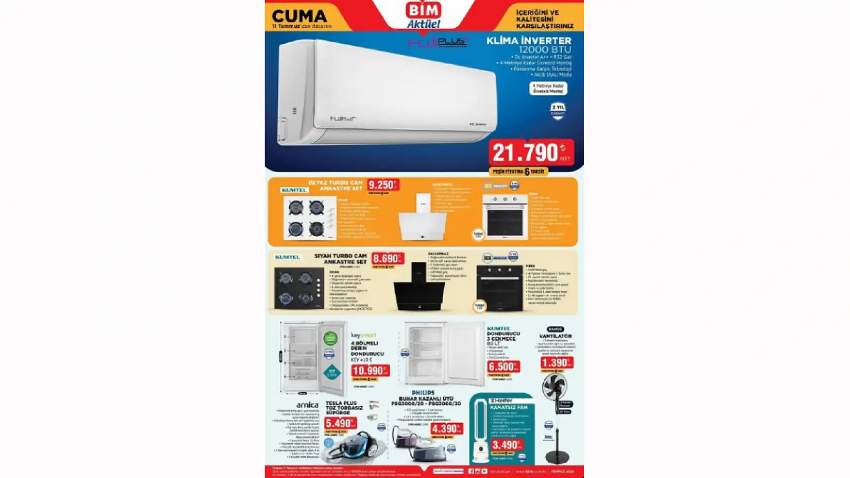 BİM 11 Temmuz Aktüel Kataloğu Yayınlandı! BİM 11 Temmuz indirimleri neler? BİM'de neler var?