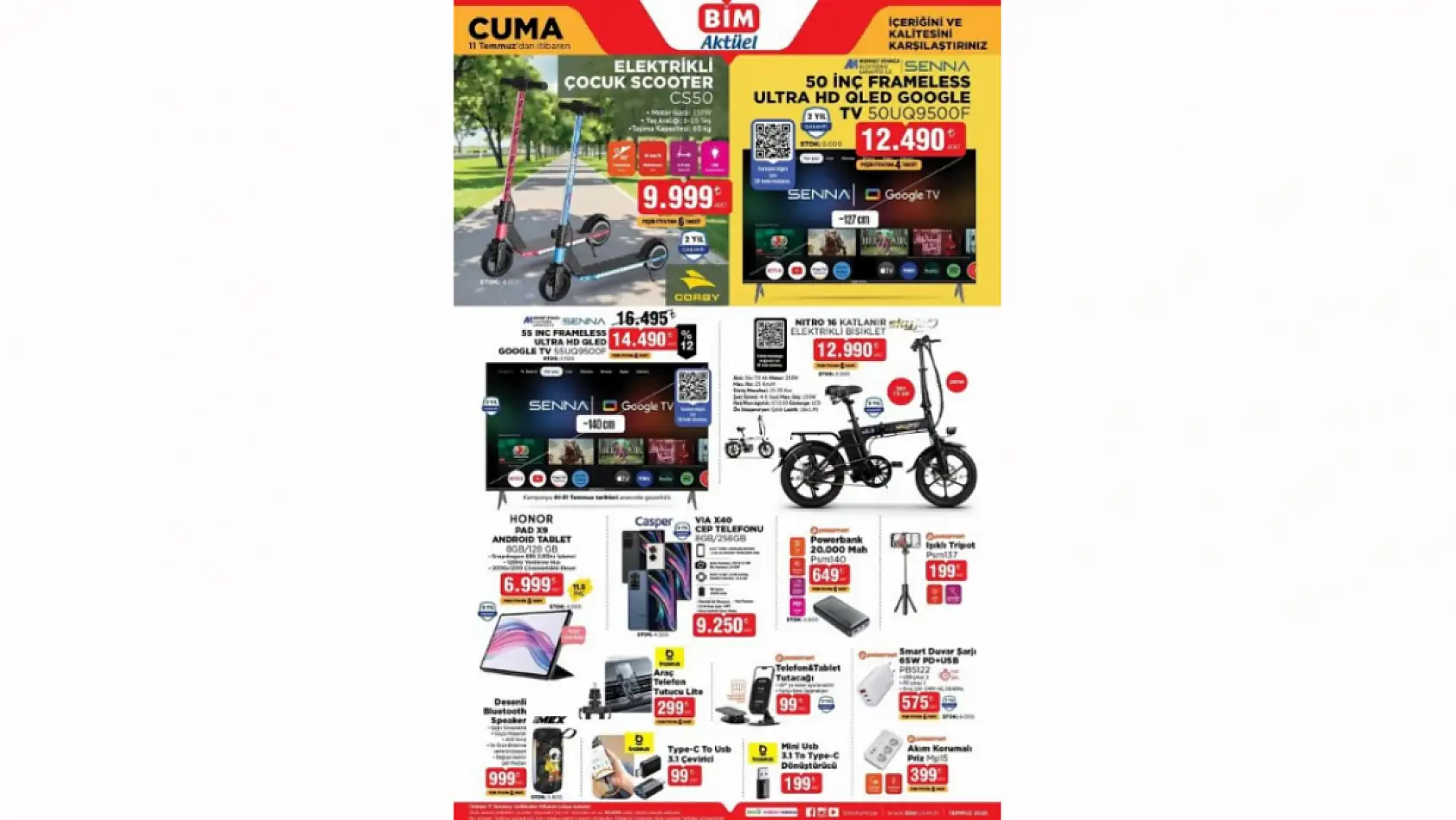 BİM 11 Temmuz Aktüel Kataloğu Yayınlandı! BİM 11 Temmuz indirimleri neler? BİM'de neler var?