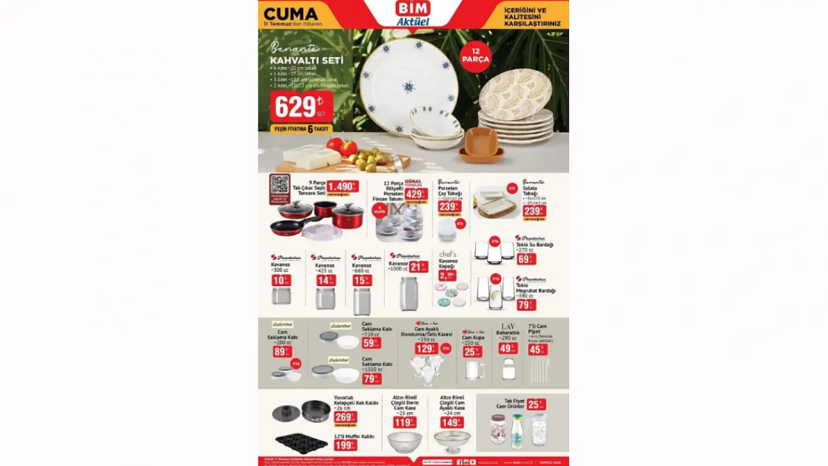 BİM 11 Temmuz Aktüel Kataloğu Yayınlandı! BİM 11 Temmuz indirimleri neler? BİM'de neler var?