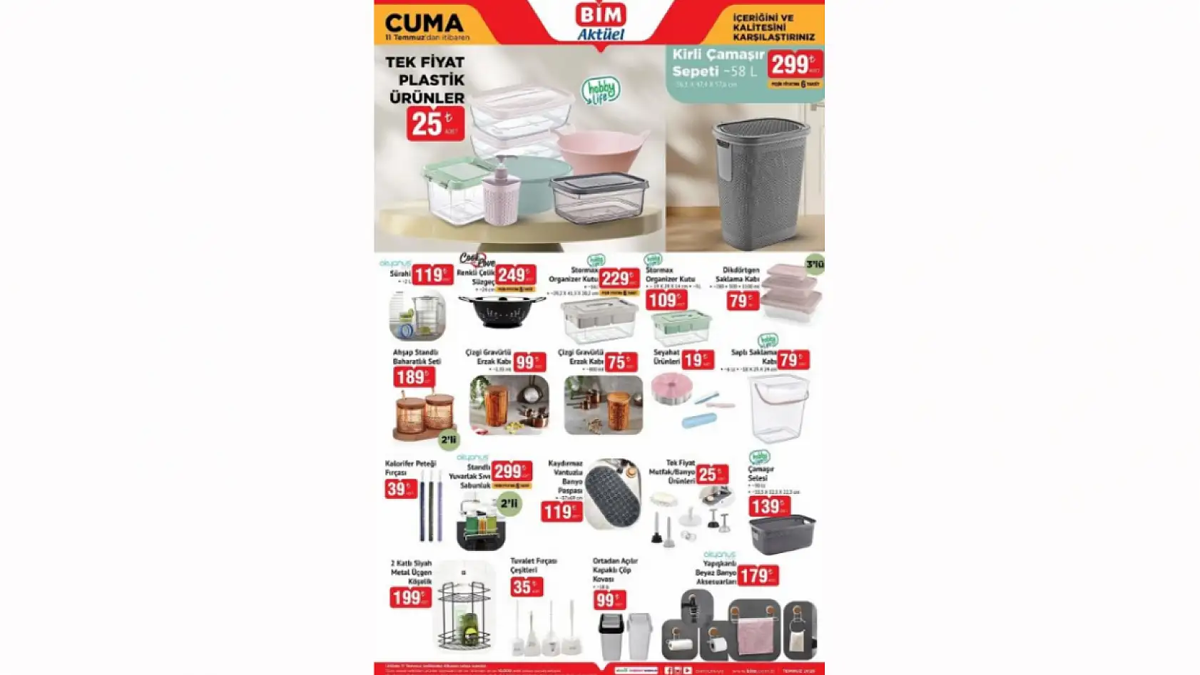 BİM 11 Temmuz Aktüel Kataloğu Yayınlandı! BİM 11 Temmuz indirimleri neler? BİM'de neler var?