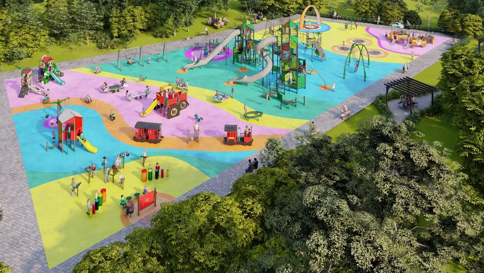 Konya'da o belediyeden parklara düzenleme