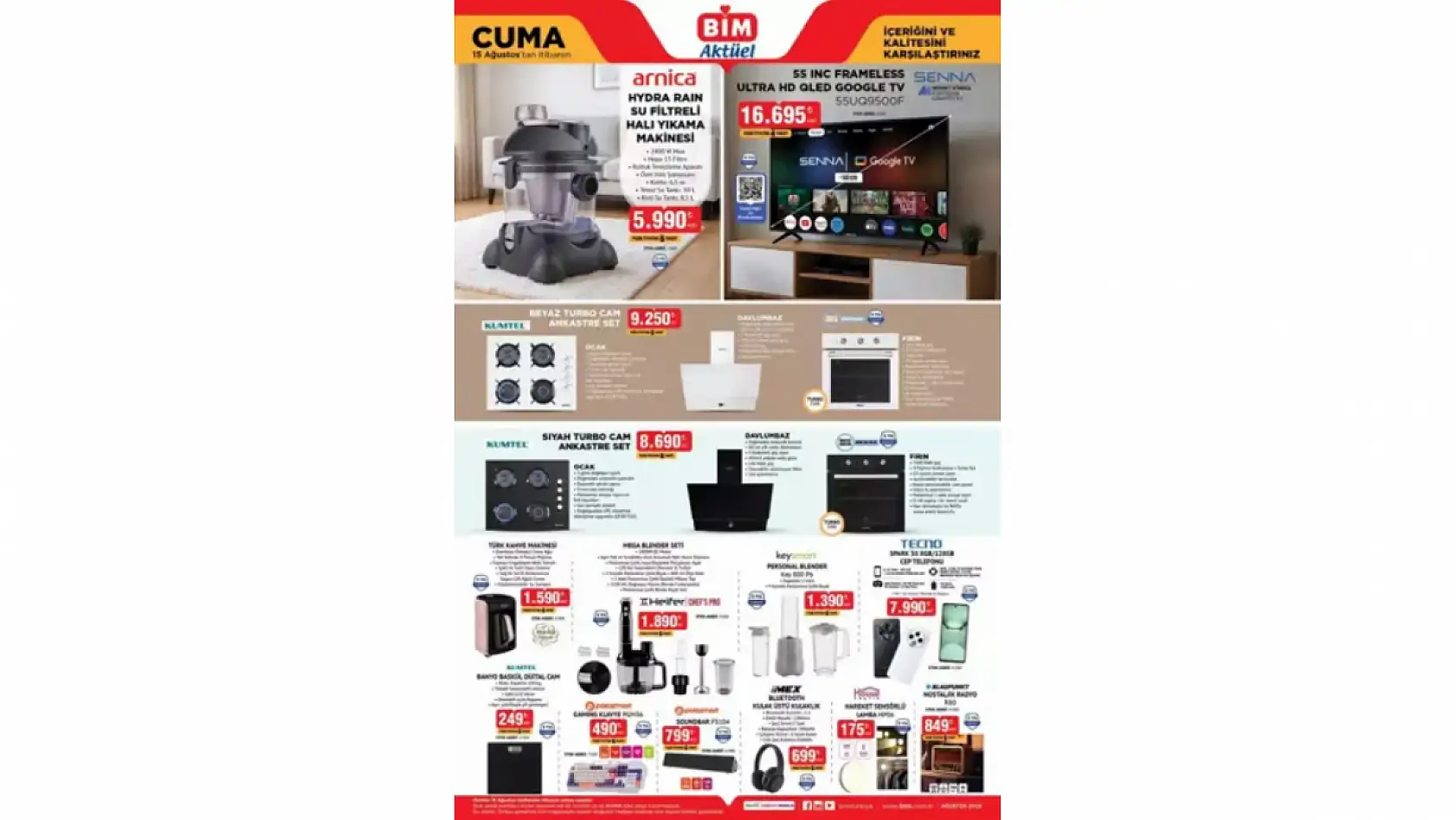 BİM 15 Ağustos Cuma kataloğu: BİM aktüel kataloğundaki ürünler ve fiyat listesi…