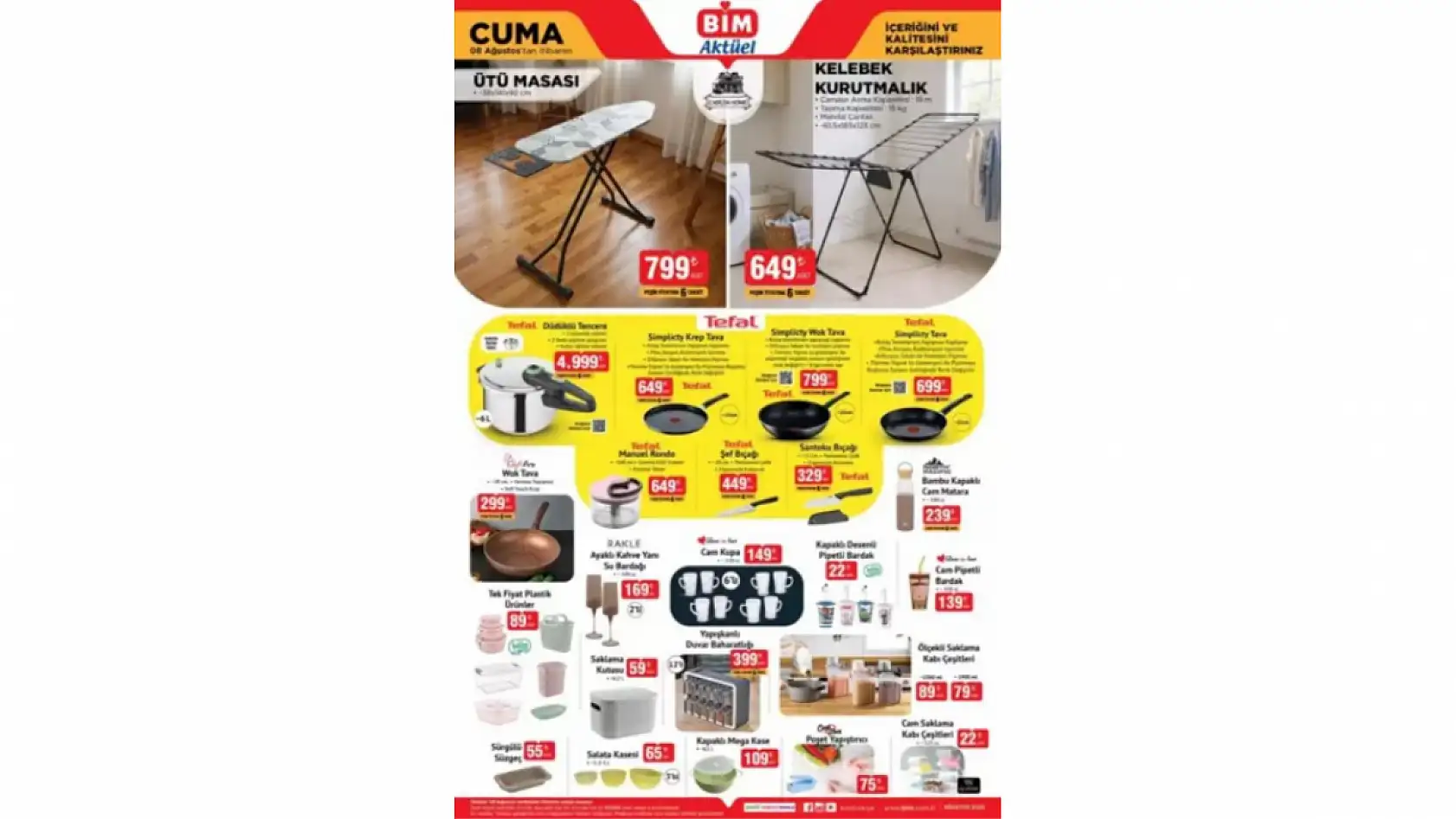 BİM 8 Ağustos Aktüel Kataloğu Yayınlandı! BİM 18 Temmuz indirimleri neler? BİM'de neler var?