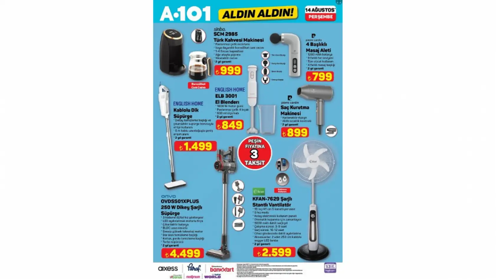 A101 aktüel kataloğu yayında, indirimli ürünler raflarda! Hangi ürünler indirimde? işte detaylar...