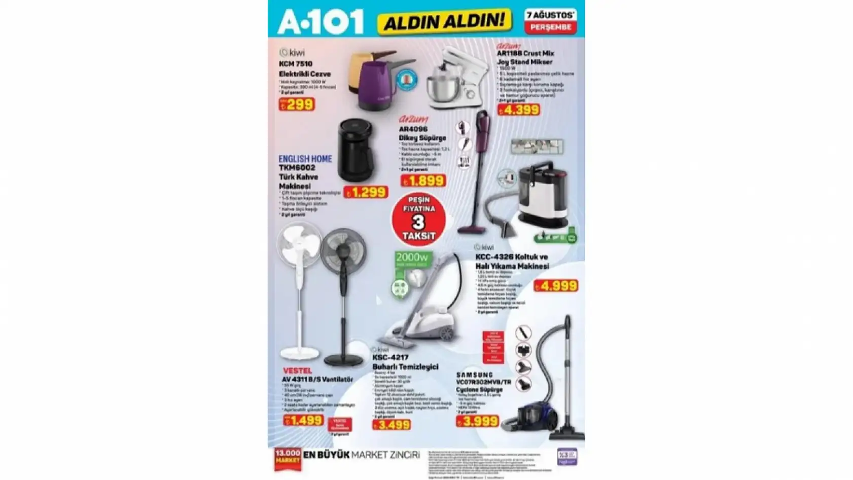 A101 aktüel kataloğu yayında, indirimli ürünler raflarda satışa çıktı! Hangi ürünler indirimde? işte detaylar...