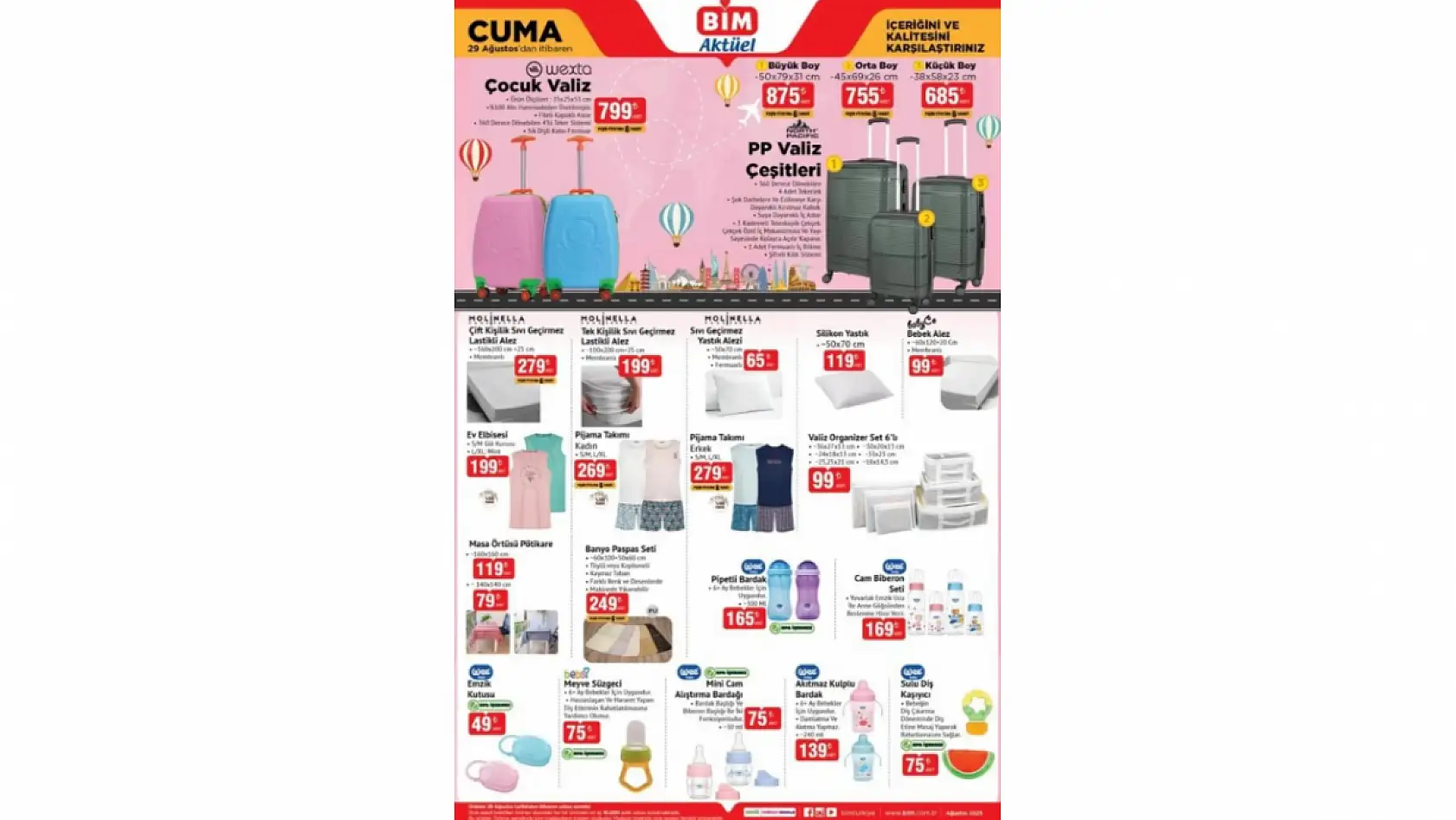 BİM 29 Ağustos Cuma kataloğu: BİM aktüel kataloğundaki ürünler ve fiyat listesi…