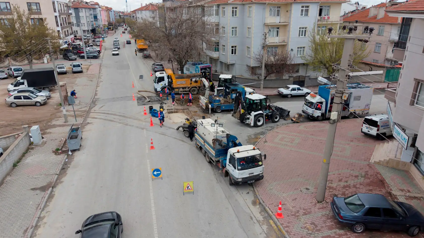 Konya'da su hattına dev dokunuş