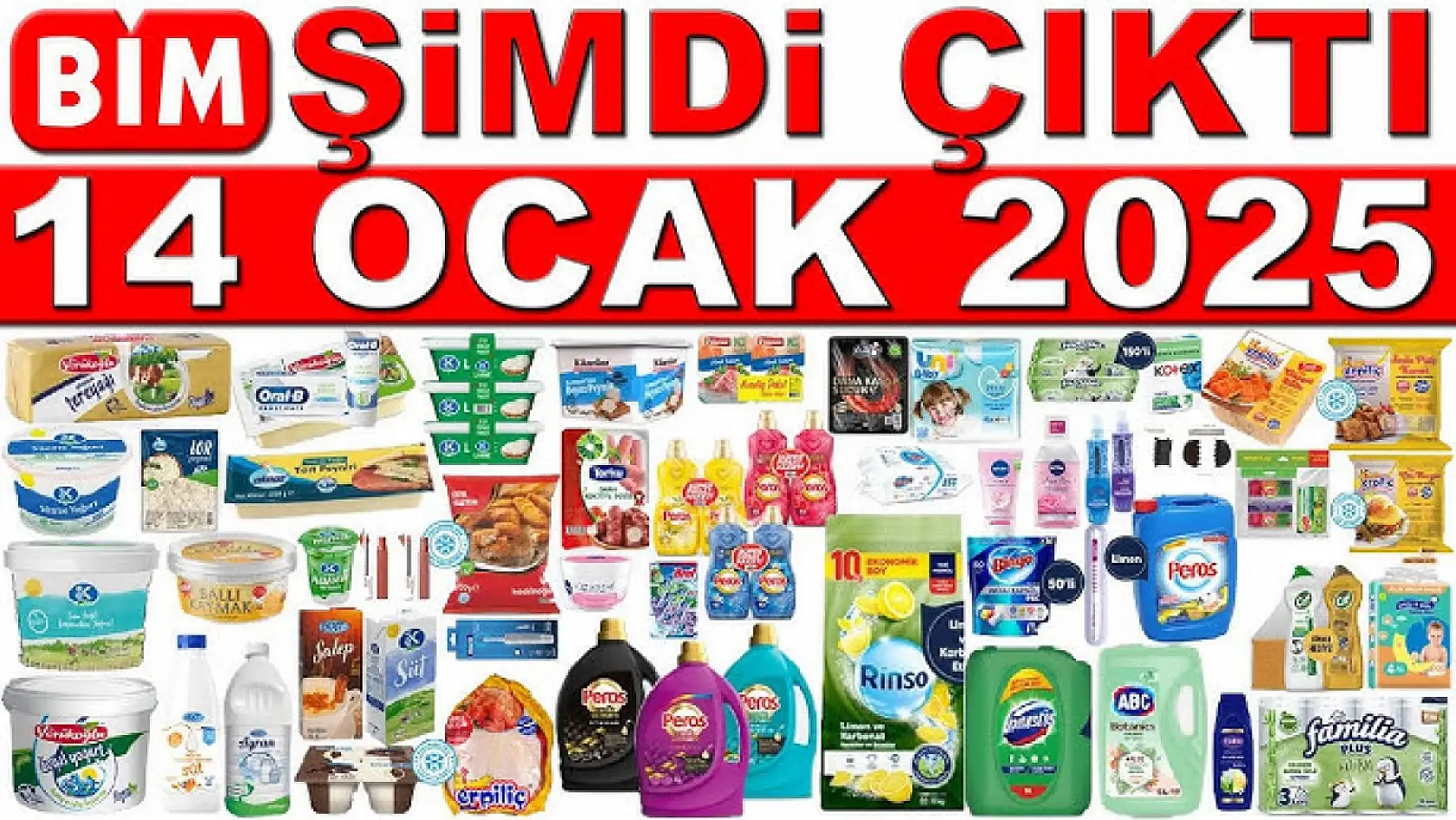 BİM'in 14 Ocak kataloğunu gördünüz mü? Bebek bezinden tereyağına dev indirim!