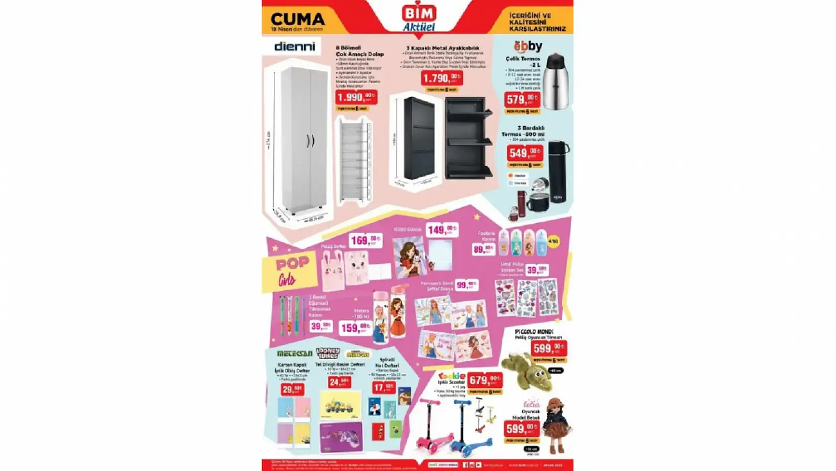 BİM 18 Nisan Kataloğu: BİM'de bu hafta neler var?