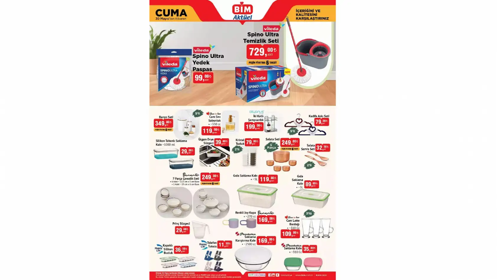 BİM 30 Mayıs Aktüel Kataloğu Yayınlandı! BİM 30 Mayıs indirimleri neler? BİM'de neler var?