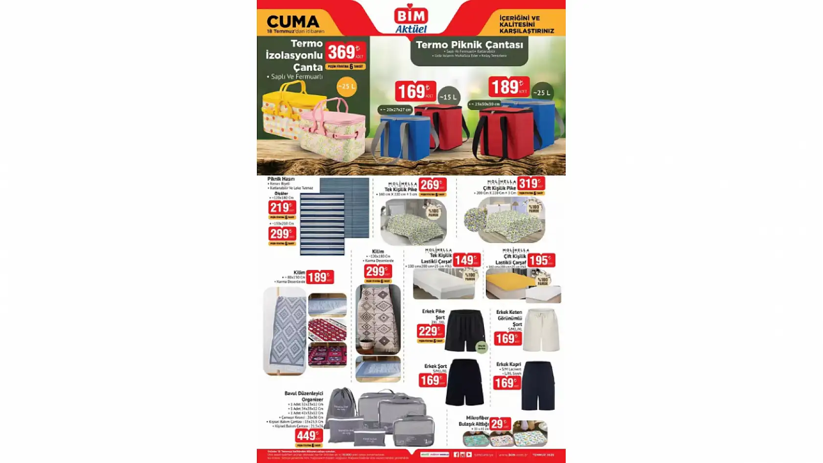 BİM 18 Temmuz Aktüel Kataloğu Yayınlandı! BİM 18 Temmuz indirimleri neler? BİM'de neler var?