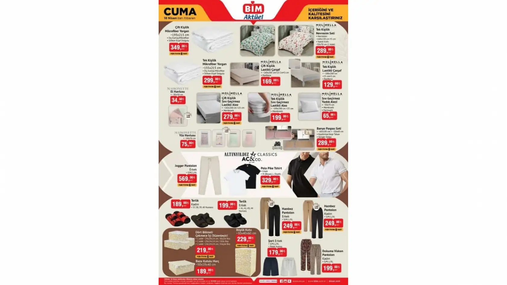 BİM 18 Nisan Kataloğu: BİM'de bu hafta neler var?