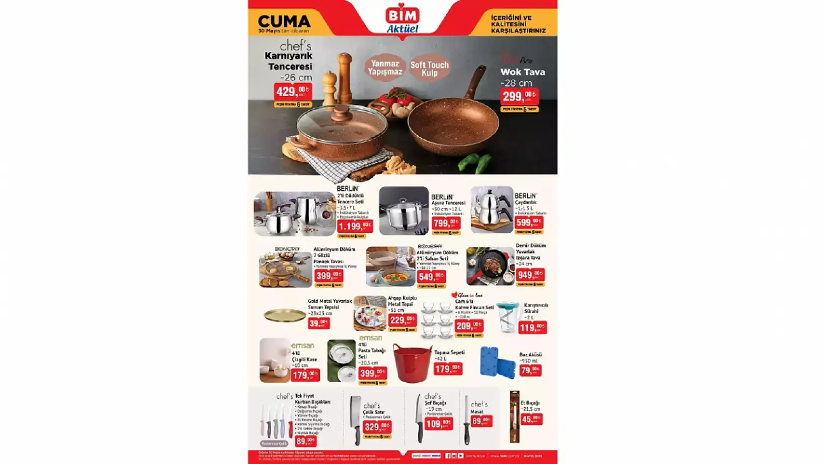 BİM 30 Mayıs Aktüel Kataloğu Yayınlandı! BİM 30 Mayıs indirimleri neler? BİM'de neler var?