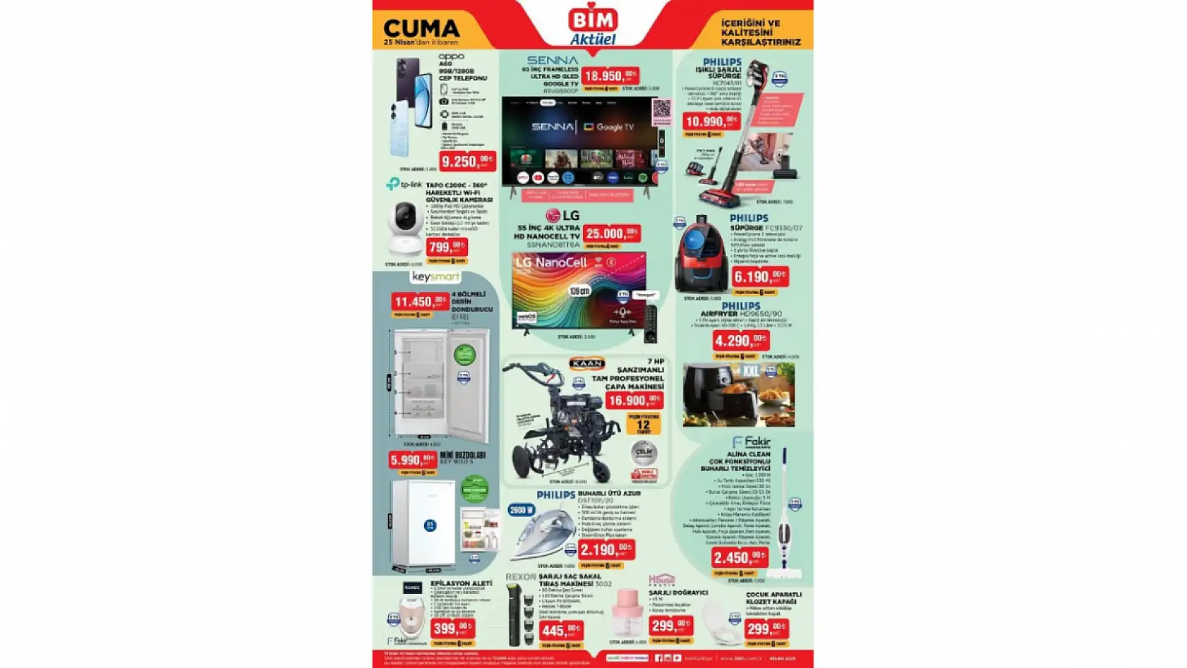 BİM 25 Nisan Kataloğu: BİM'de bu hafta neler var?