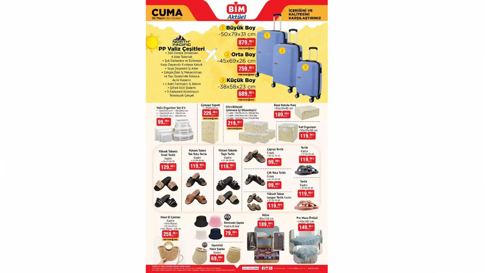 BİM 30 Mayıs Aktüel Kataloğu Yayınlandı! BİM 30 Mayıs indirimleri neler? BİM'de neler var?