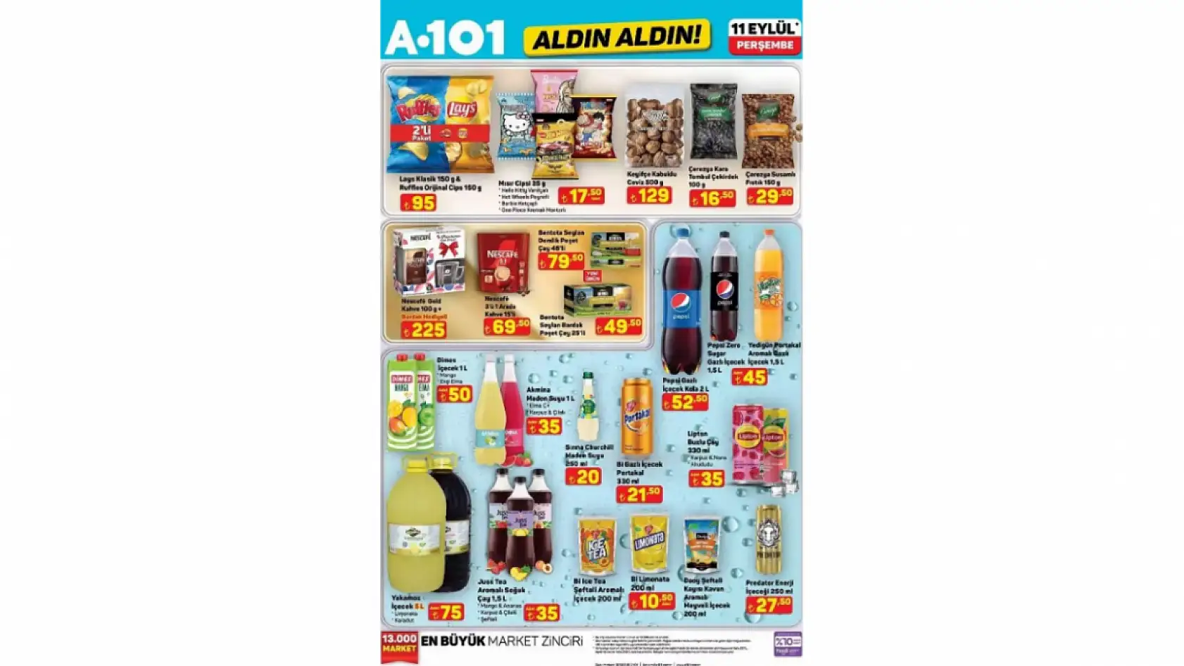 11 Eylül 2025 A101 Kataloğu: 11 Eylül A101 aktüel ürünler neler? İndirimli ürünler raflarda yerini aldı işte detaylar...