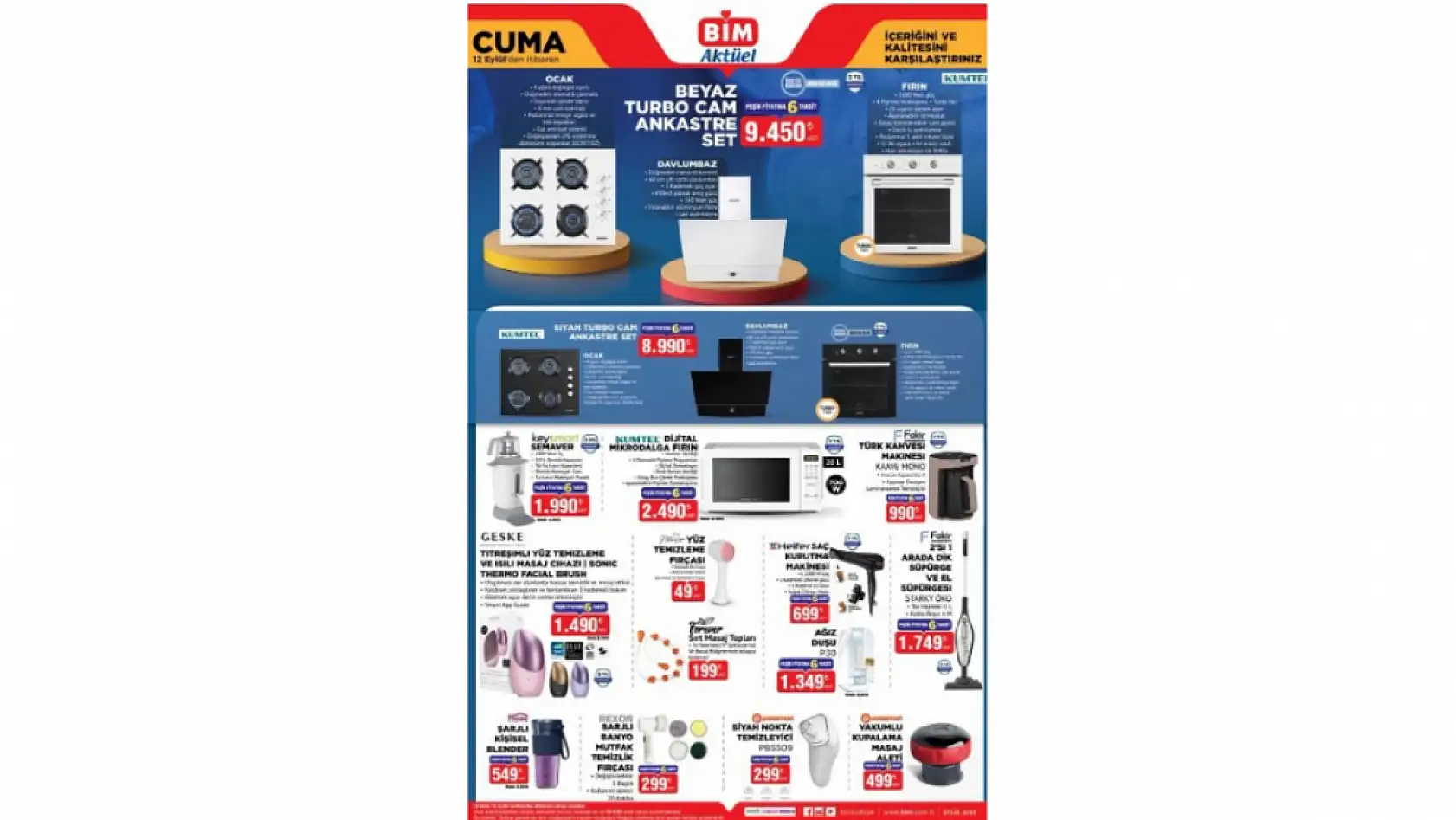 BİM 12 Eylül Cuma kataloğu: BİM aktüel kataloğundaki ürünler ve fiyat listesi…