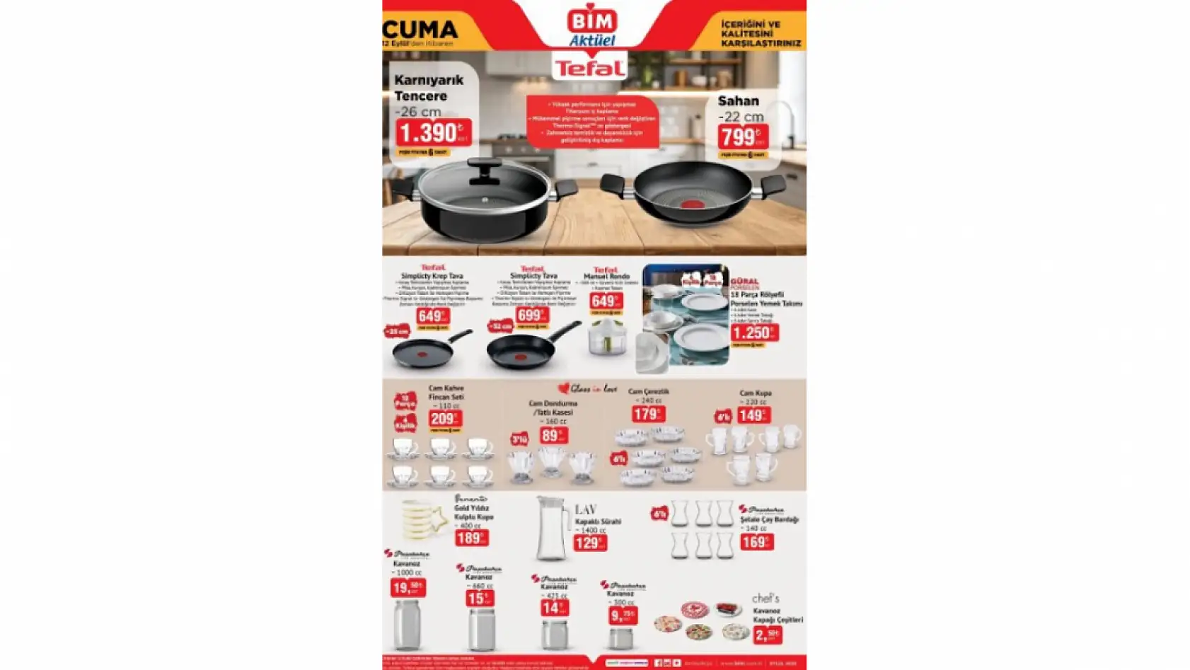 BİM 12 Eylül Cuma kataloğu: BİM aktüel kataloğundaki ürünler ve fiyat listesi…
