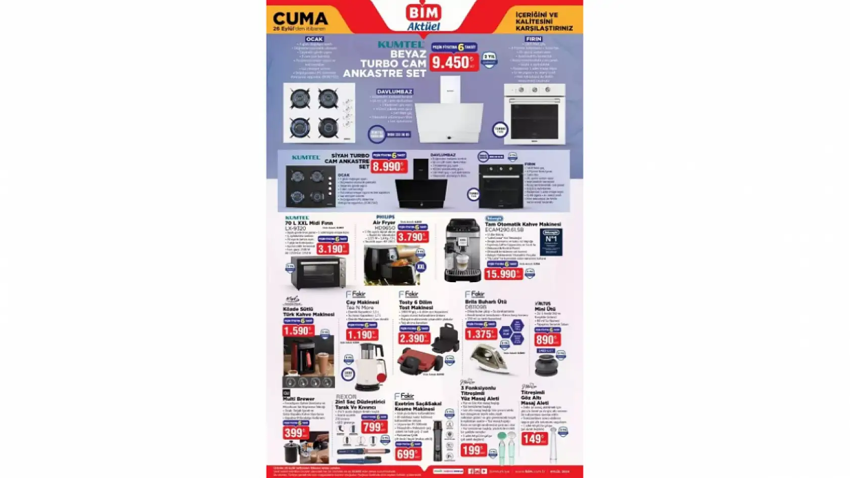 BİM 26 Eylül Cuma kataloğu: BİM aktüel kataloğundaki ürünler ve fiyat listesi…