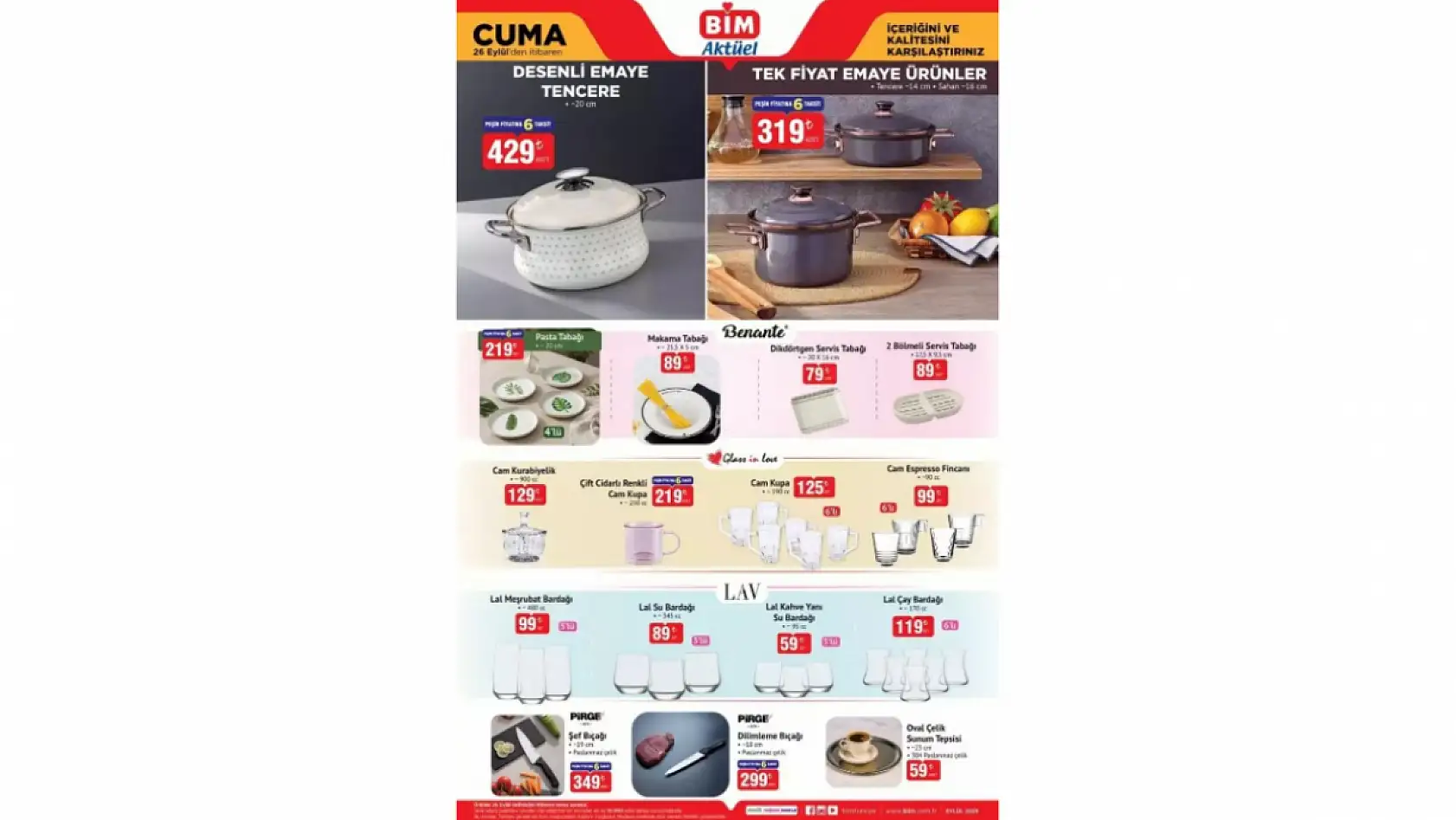 BİM 26 Eylül Cuma kataloğu: BİM aktüel kataloğundaki ürünler ve fiyat listesi…