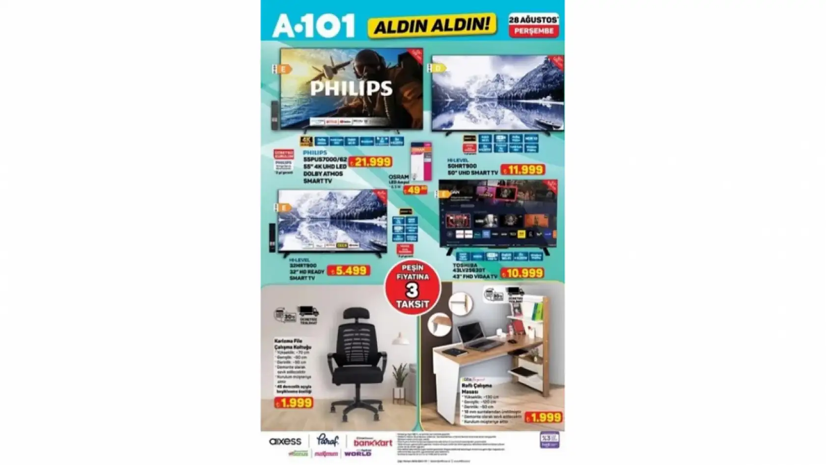 A101 AKTÜEL BUGÜN SATIŞTA:  28 Ağustos A101 aktüel ürünler neler? İndirimli ürünler raflarda yerini aldı işte detaylar...