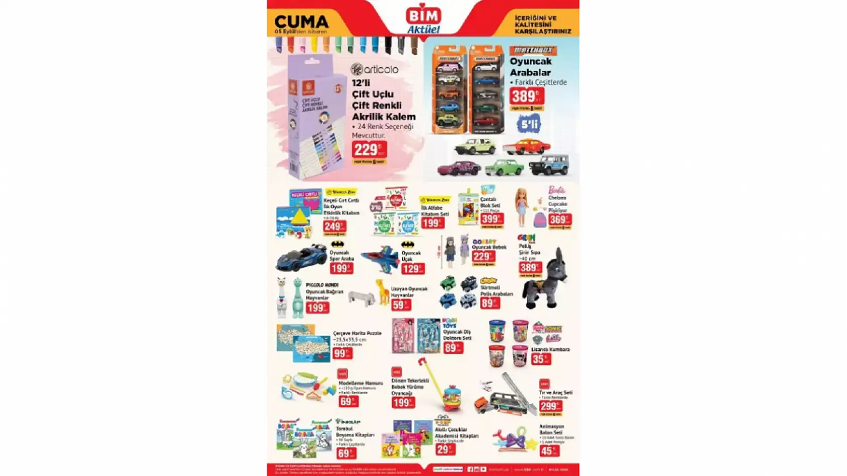 BİM 5 Eylül Cuma kataloğu: BİM aktüel kataloğundaki ürünler ve fiyat listesi…