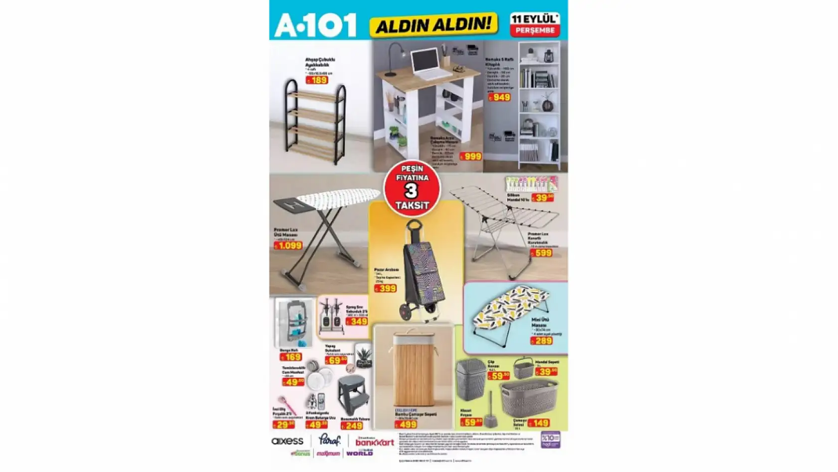 11 Eylül 2025 A101 Kataloğu: 11 Eylül A101 aktüel ürünler neler? İndirimli ürünler raflarda yerini aldı işte detaylar...