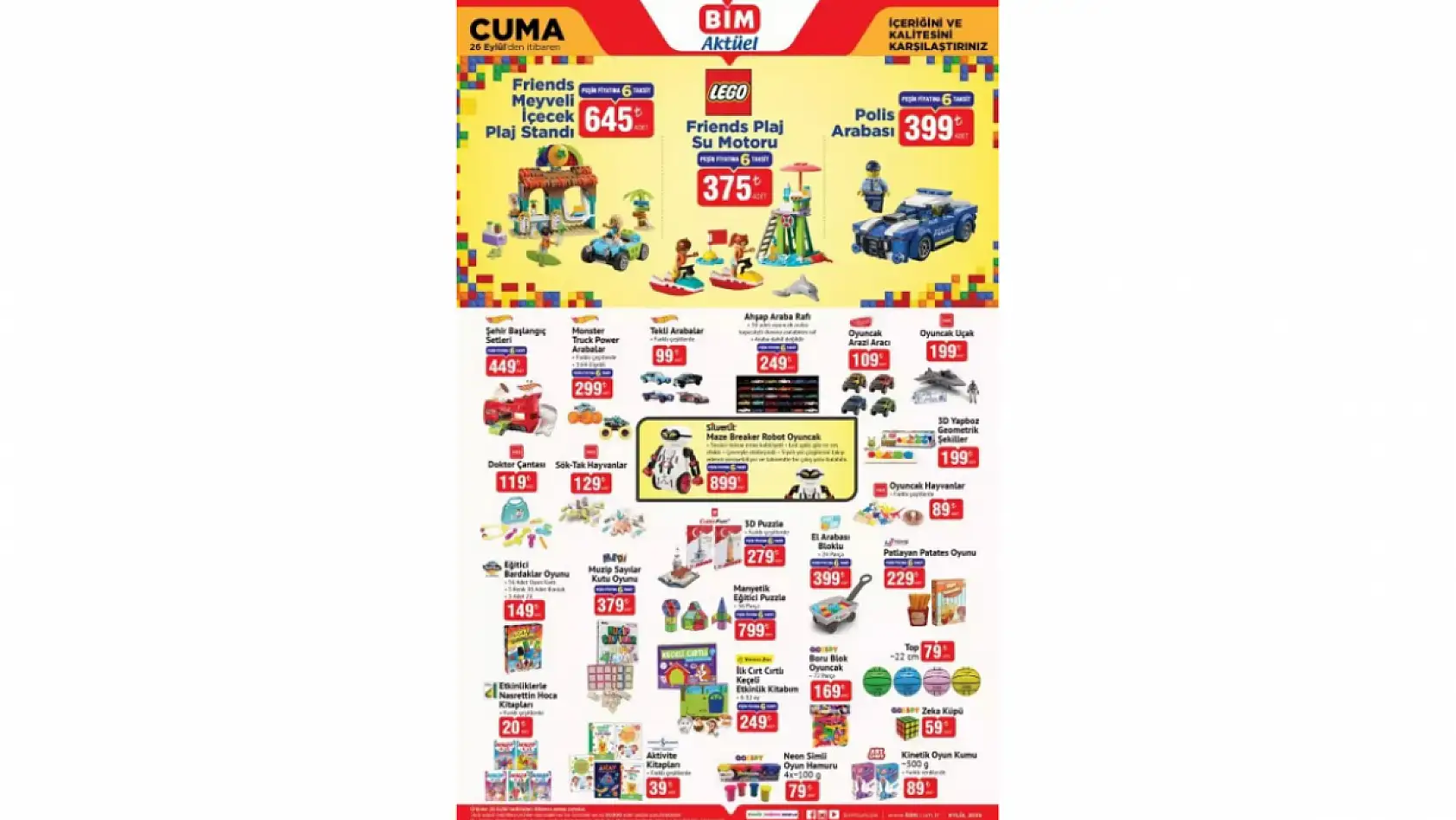 BİM 26 Eylül Cuma kataloğu: BİM aktüel kataloğundaki ürünler ve fiyat listesi…