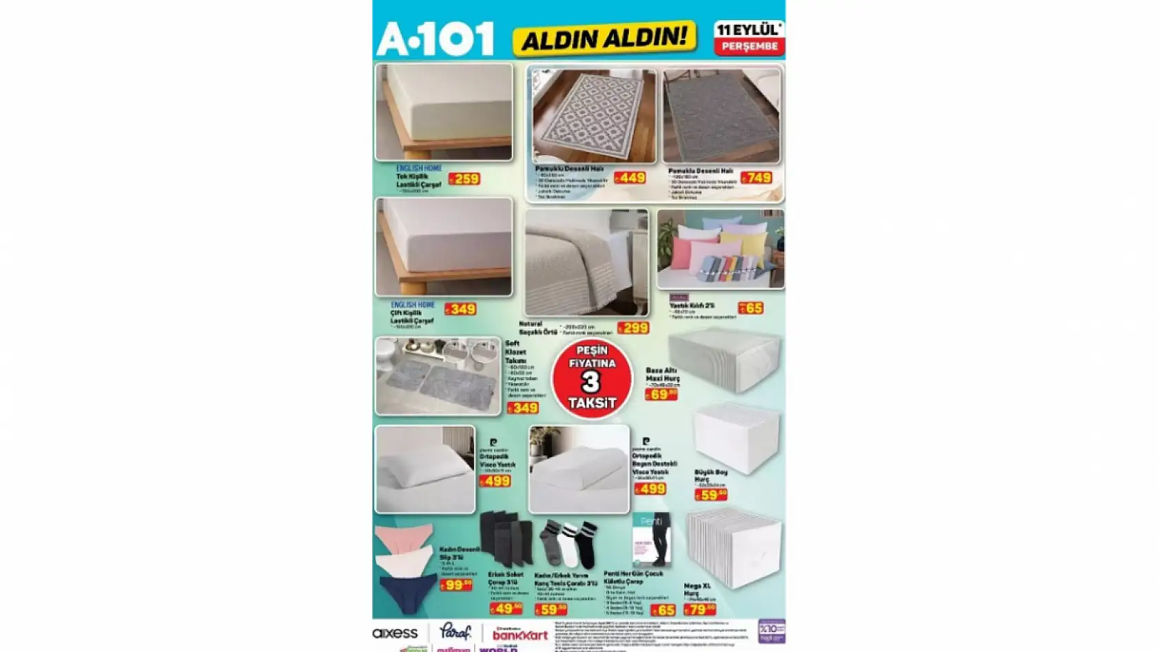 11 Eylül 2025 A101 Kataloğu: 11 Eylül A101 aktüel ürünler neler? İndirimli ürünler raflarda yerini aldı işte detaylar...
