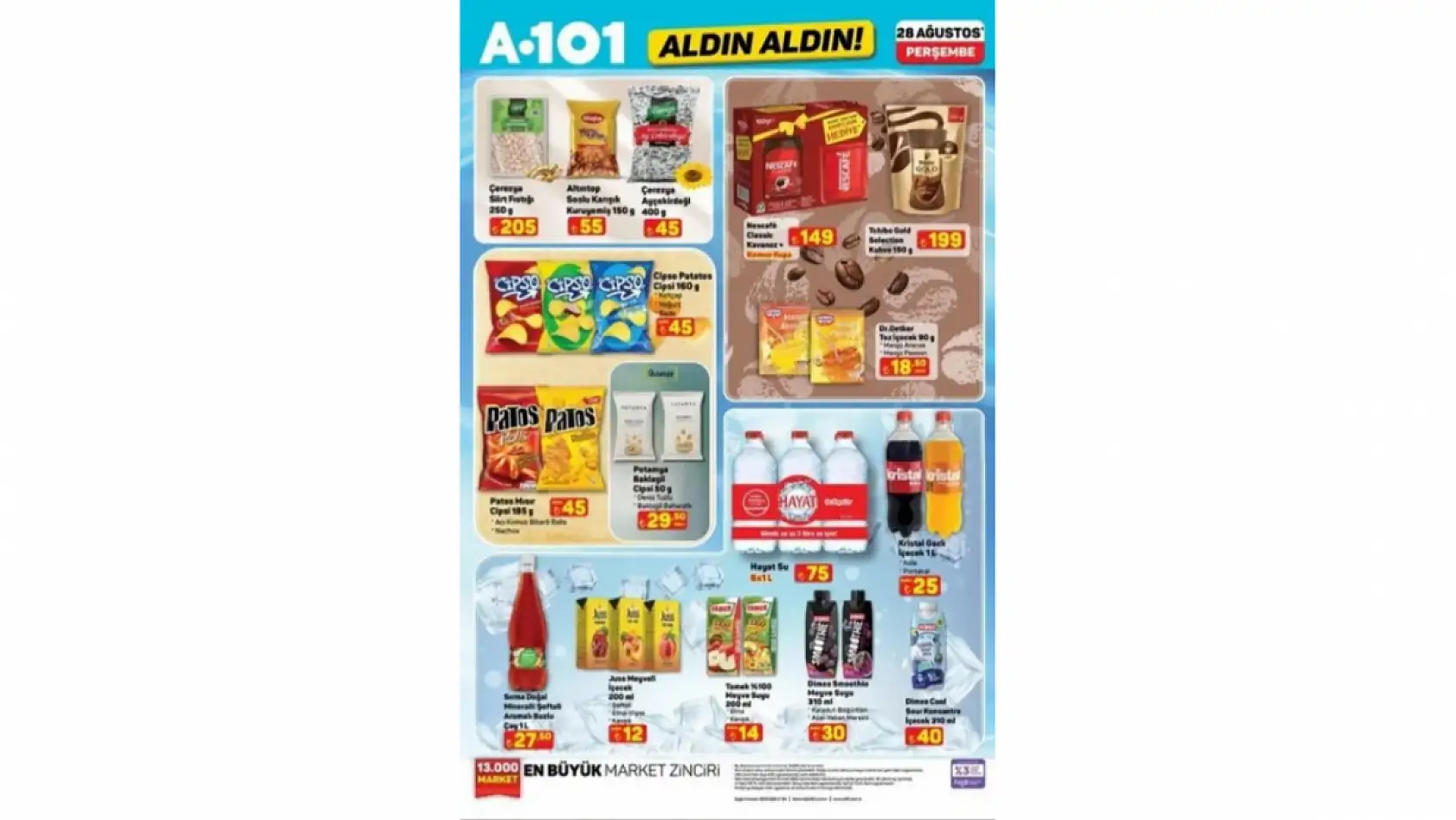 A101 AKTÜEL BUGÜN SATIŞTA:  28 Ağustos A101 aktüel ürünler neler? İndirimli ürünler raflarda yerini aldı işte detaylar...