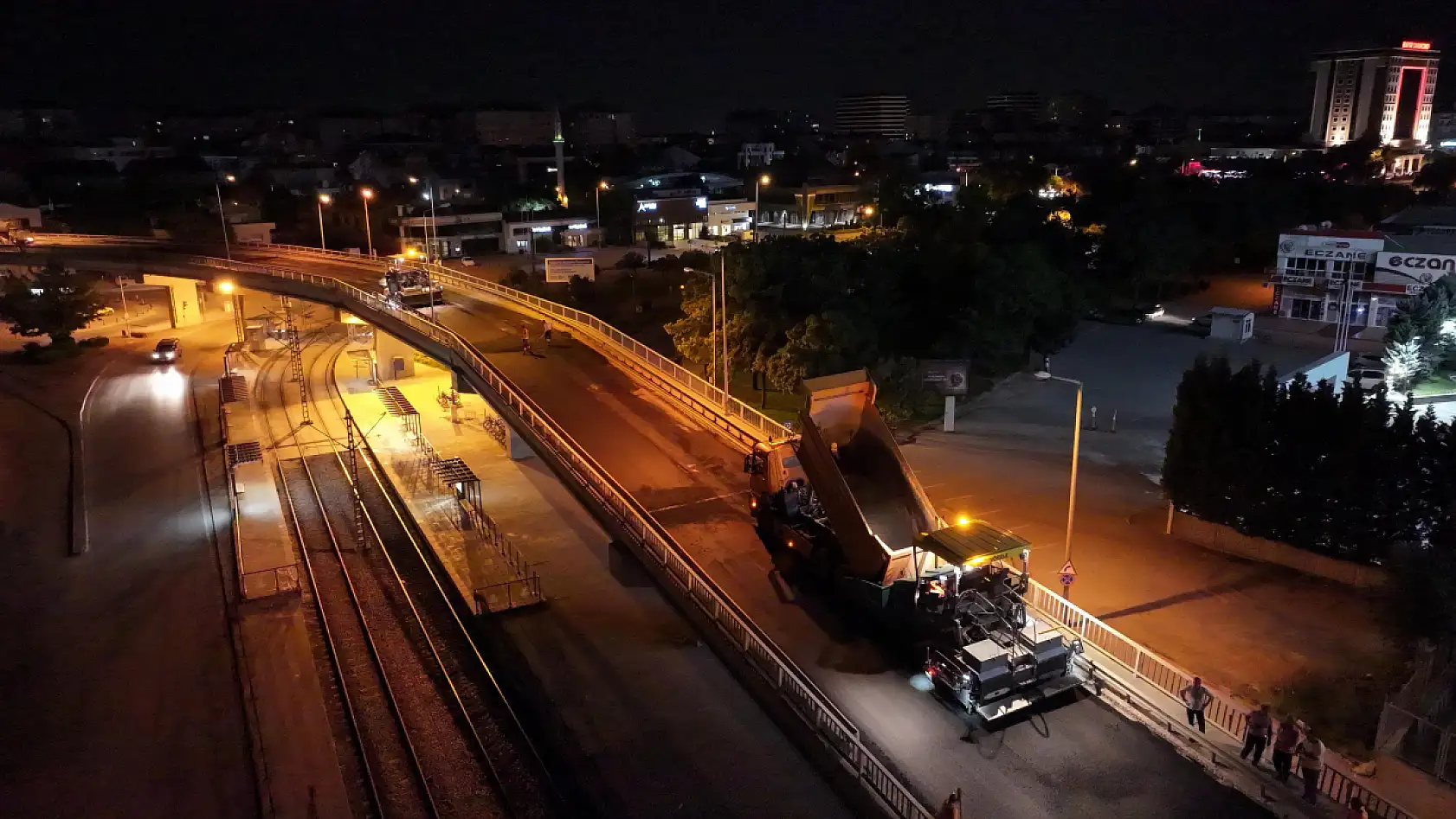 Konya'nın kritik üst geçidinde asfalt yenileme tamamlandı
