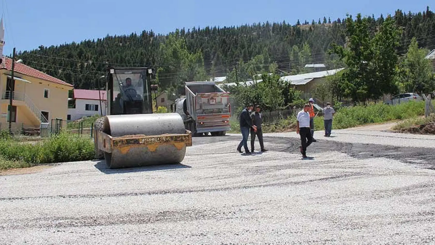 Konya Gölcük Yaylası'nda asfaltlama çalışmaları tamamlandı