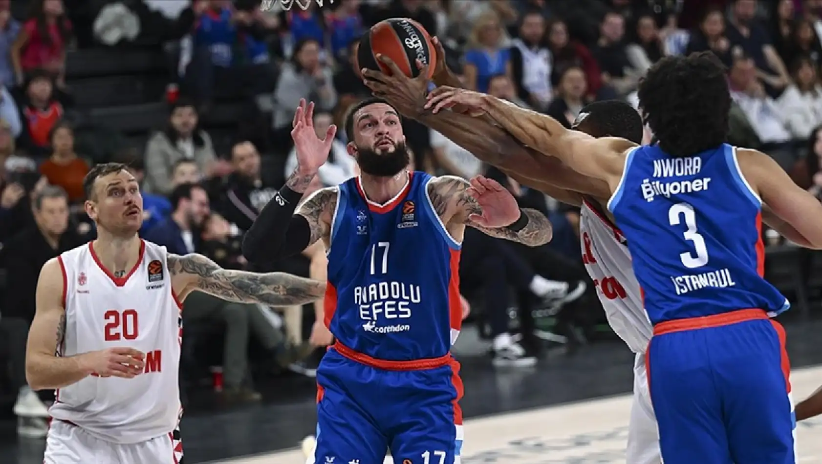 Anadolu Efes, Monaco'ya Evinde Mağlup Oldu