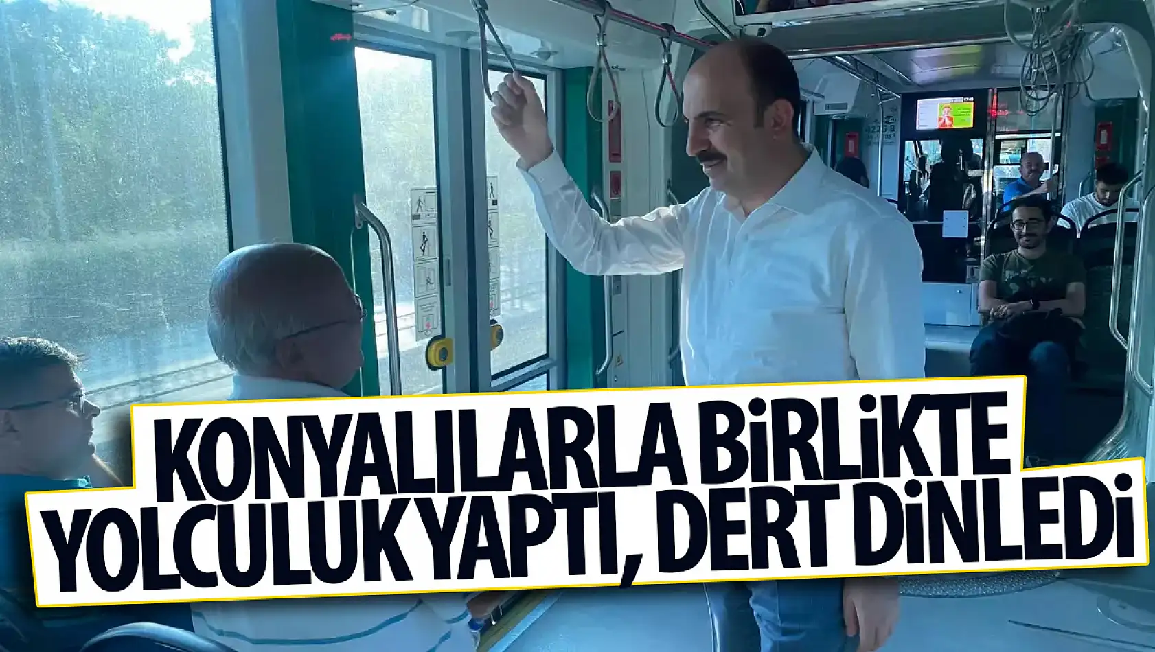 Başkan Altay, Tramvayda Vatandaşlarla Seyahat Etti