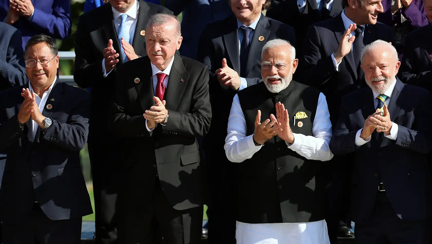 Cumhurbaşkanı Erdoğan, G20 lideriyle fotoğrafı çekildi