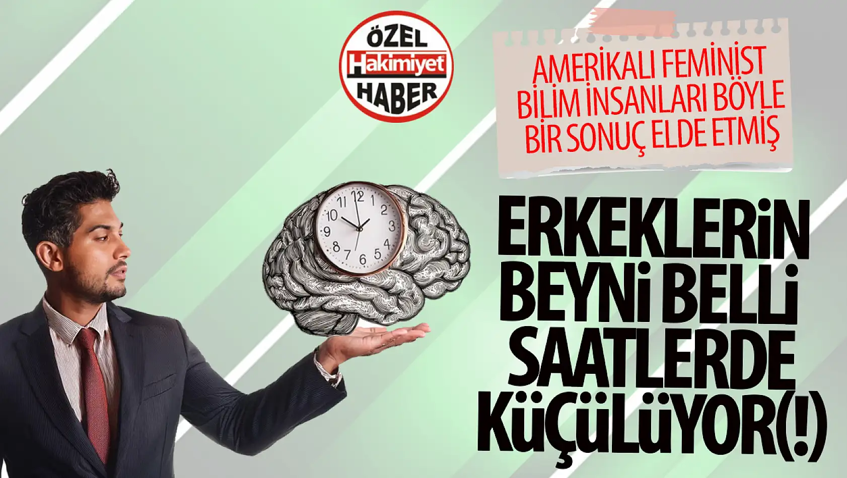 Erkeklerin beyni her gün belirli saatlerde küçülüyor!