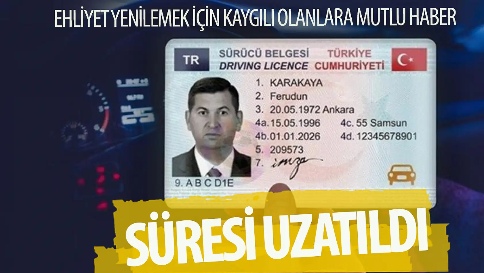 Eski tip sürücü belgelerinin yenilenme süresi uzatıldı