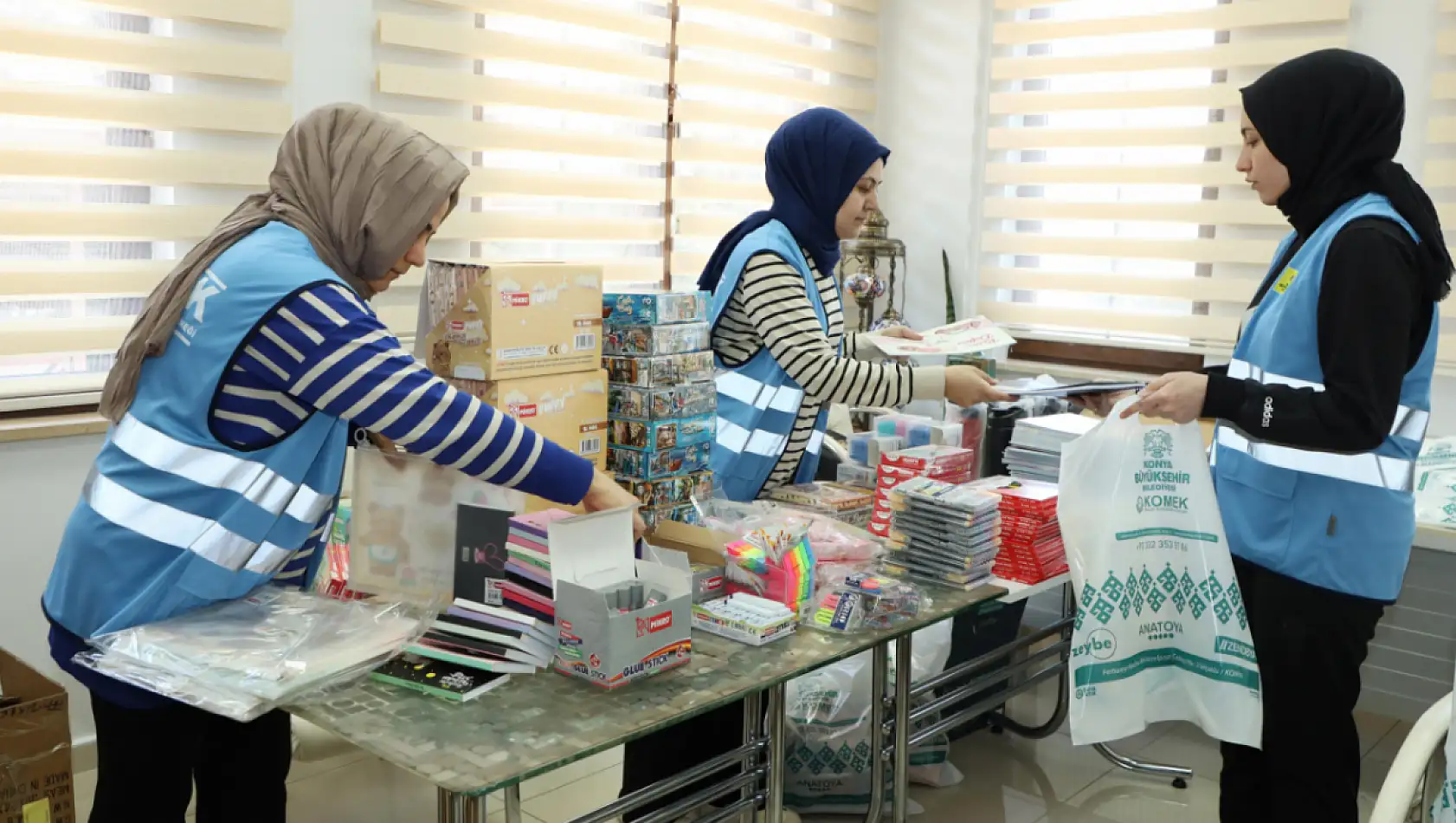 Konya'da Ramazan dayanışmasına KOMEK desteği