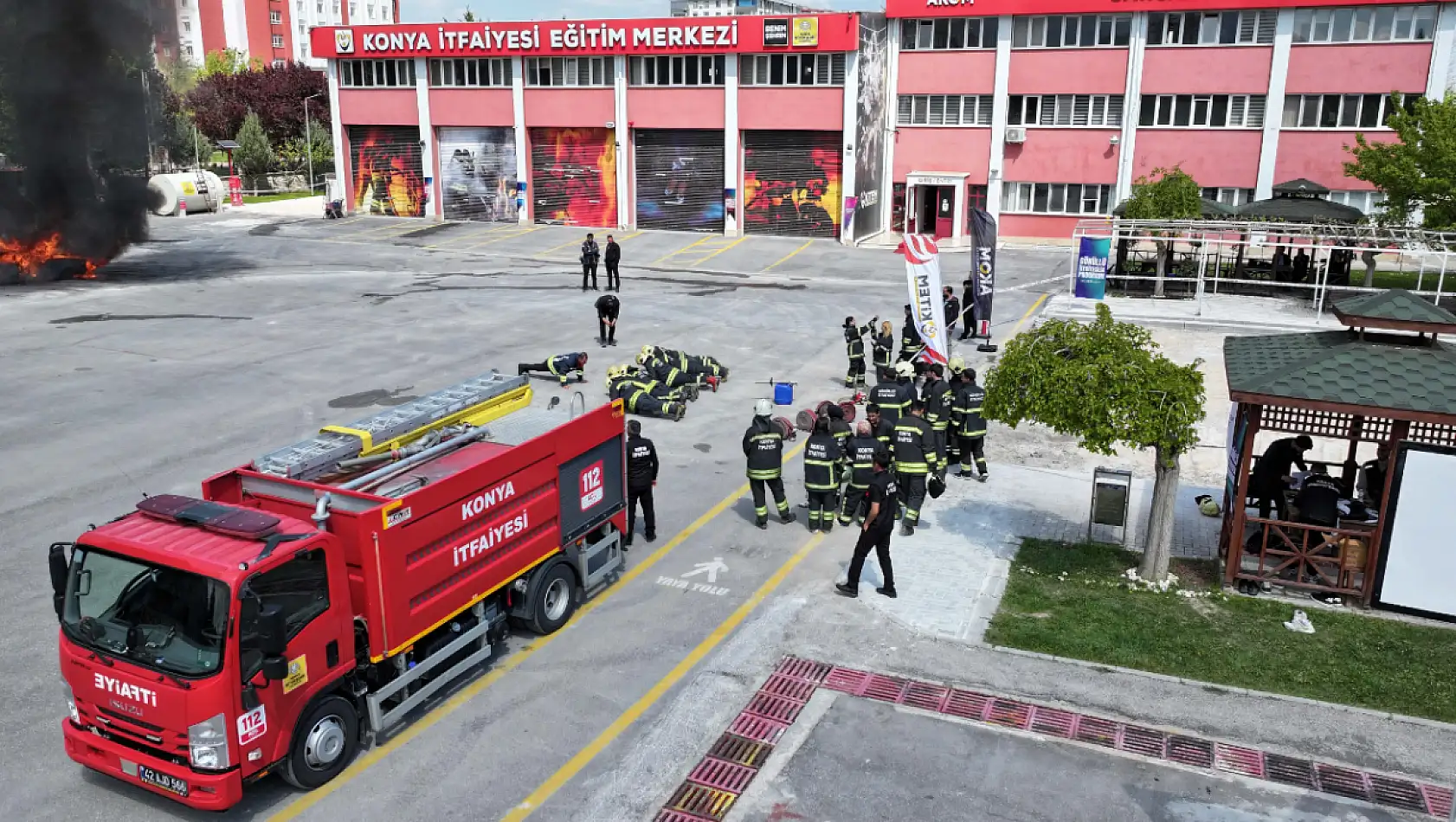 Konya'da 350 öğrenciye gönüllü itfaiyecilik eğitimi