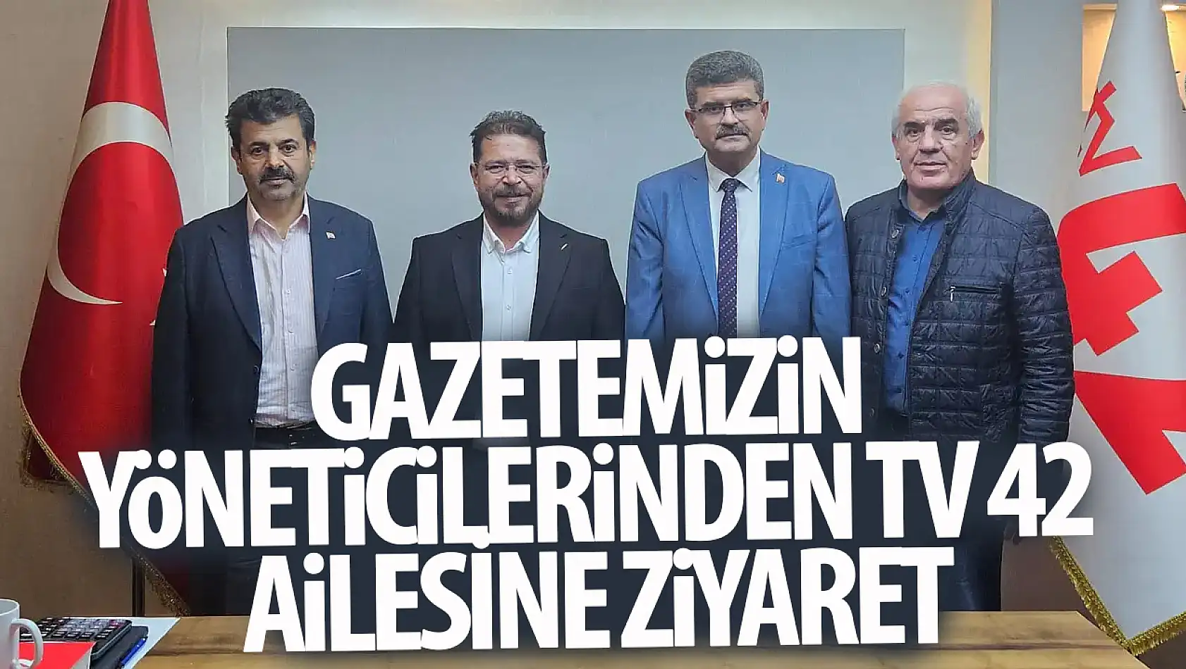 Gazetemizin yöneticilerinden TV 42 ailesine ziyaret!