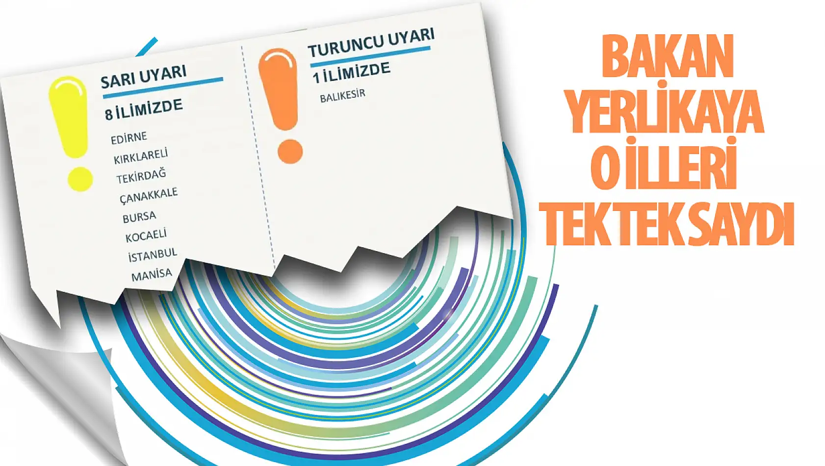 İçişleri Bakanı o illeri tek tek saydı: Turuncu ve sarı kod uyarısı yapıldı!