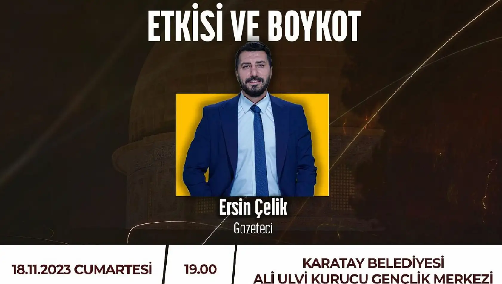 Karatay Kent Konseyi İsrail Mallarına Yönelik Boykotu Ele Alacak