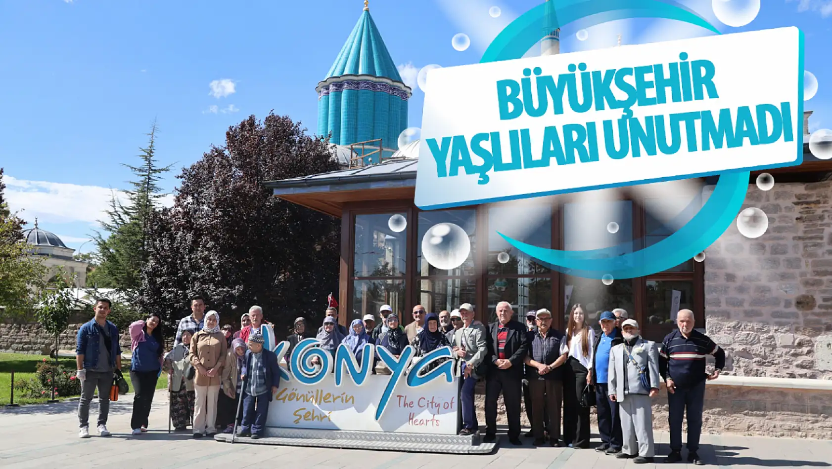 Konya Büyükşehir Belediyesi'nden Dünya Yaşlılar Günü'nde Anlamlı Etkinlik